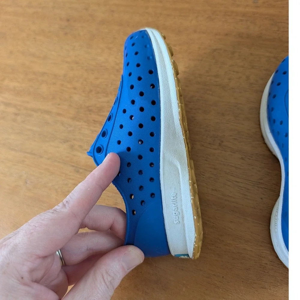 Native Robbie Sugarlite Sneakers Blue Size 7 Toddler
